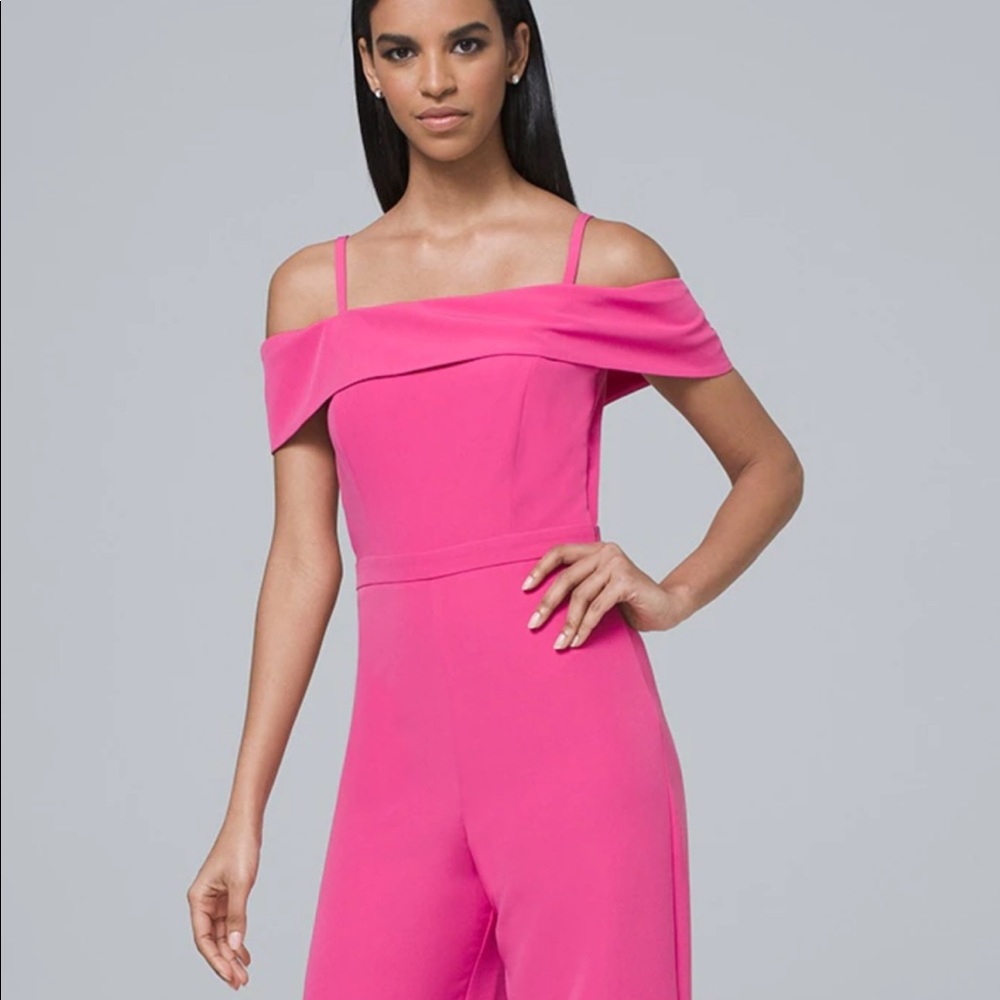 NWT Laundry by Shelli Segal Jumpsuit in Lipstick Pink